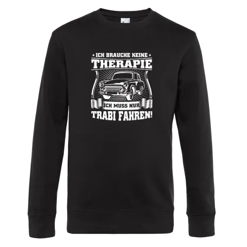 Trabi Pappe Ossi DDR Ostdeutschland Kult Therapie Sweat Männer King Crew Neck
