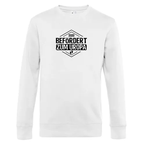 Uropa Großvater Befördert Babyglück Vatertag Baby Sweat Männer King Crew Neck