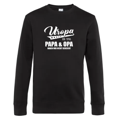 Uropa Titel Urgroßvater Auszeichnung Großfamilie Sweat Männer King Crew Neck