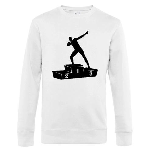 Usain Bolt Siegertreppchen Sweat Männer King Crew Neck
