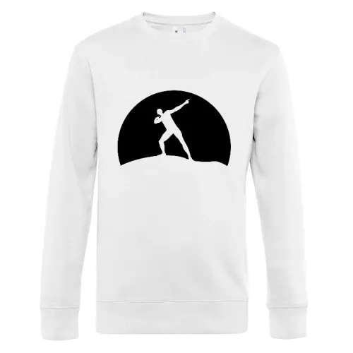 Usain Bolt vor Sonnenuntergang Sweat