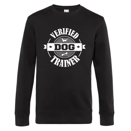 Verified Dog Trainer Hundetrainer Hundeschule Sweat Männer King Crew Neck