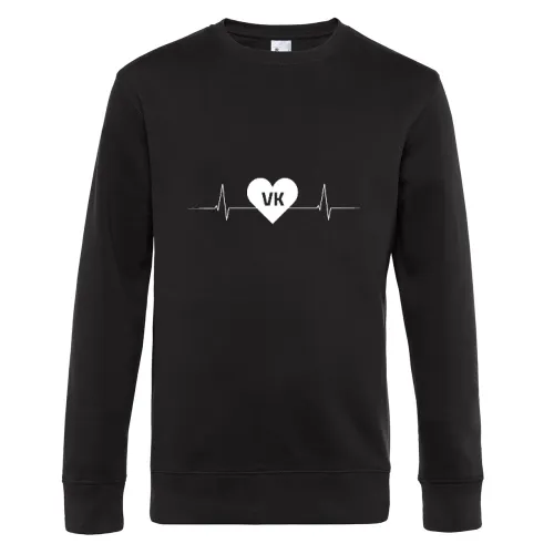 Völklingen VK Nummernschild Herzschlag Sweat Männer King Crew Neck