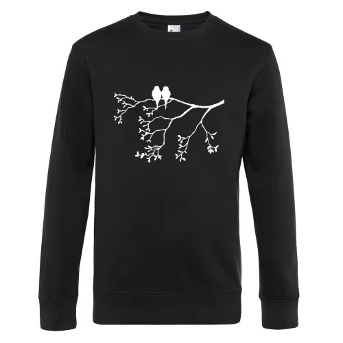 Vogelpaar auf dünnem Ast Sweat Männer King Crew Neck