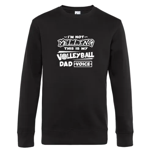 Volleyball Dad Stimme Volleyballer Vater Sweat