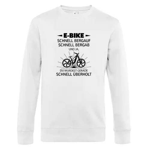 Von Ebiker Überholt E-Bike Radfahrer Spruch Sweat Männer King Crew Neck