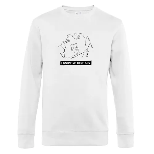 Wanderer Spruch Denglisch - I Know Me Here Aus Sweat Männer King Crew Neck