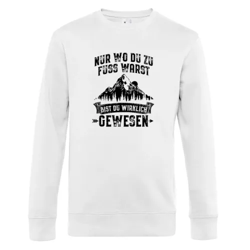 Wandern Spruch Wanderer Hiking Outdoor Wanderweg Sweat Männer King Crew Neck