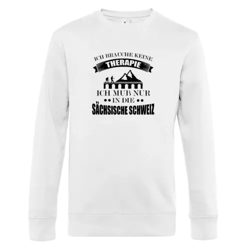 Wandern Trekking Sächsische Schweiz Hike Spruch Sweat Männer King Crew Neck