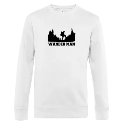 Wandern Wander Man Hiking Wanderer Herren Geschenk Sweat Männer King Crew Neck