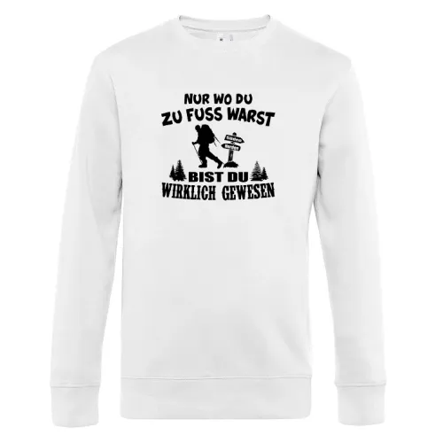 Wandern Wanderer Zu Fuss Hiking Outdoor Geschenk Sweat Männer King Crew Neck