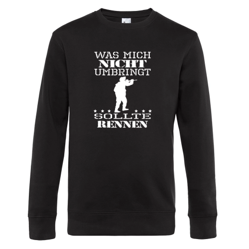 Was Mich Nicht Umbringt Sollte Rennen Soldaten Sweat Männer King Crew Neck