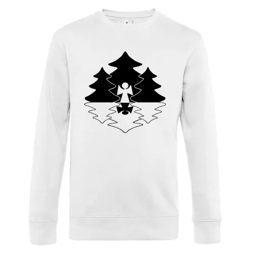 Weihnachtsengel im Wald Sweat Männer King Crew Neck