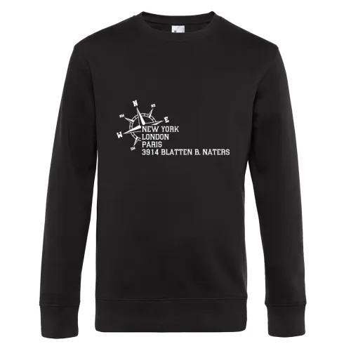 Weltstadt 3914 Blatten b. Naters Sweat Männer King Crew Neck