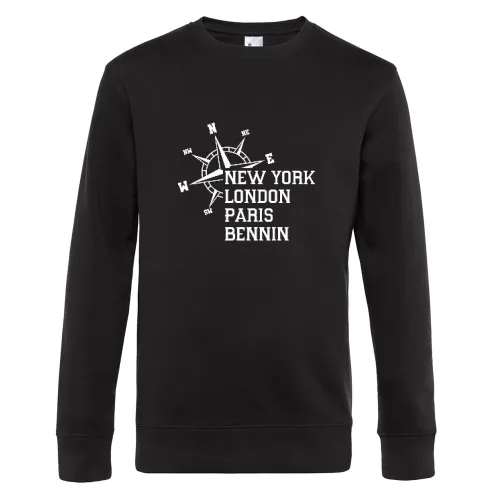 Weltstadt Bennin Sweat Männer King Crew Neck