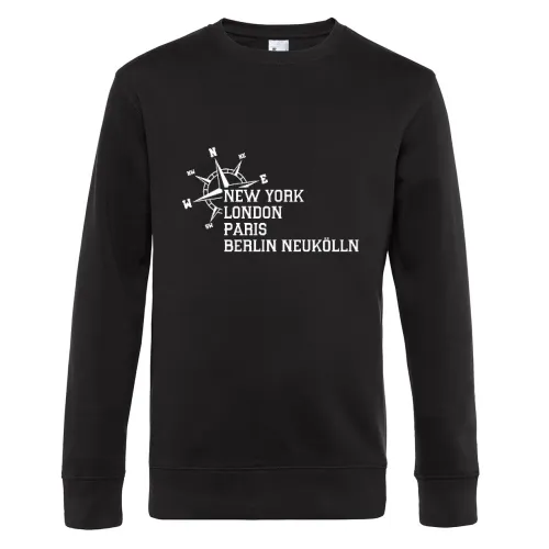 Weltstadt Berlin Neukölln Sweat Männer King Crew Neck