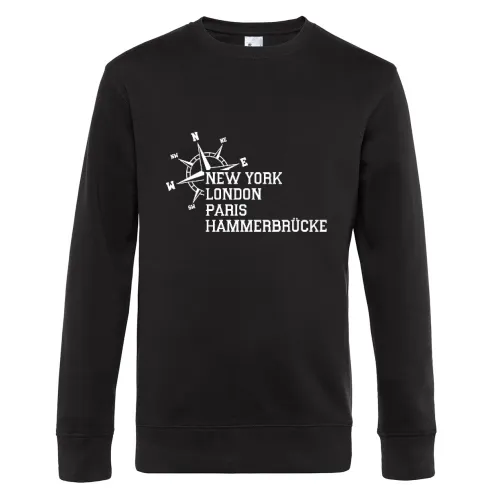 Weltstadt Hammerbrücke Sweat Männer King Crew Neck
