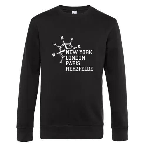 Weltstadt Herzfelde Sweat Männer King Crew Neck