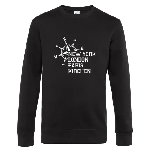 Weltstadt Kirchen Sweat Männer King Crew Neck