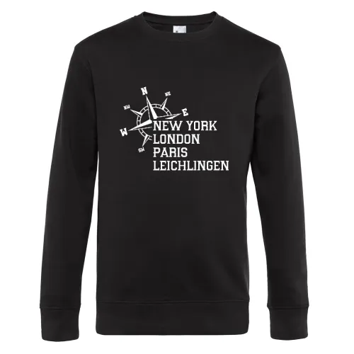 Weltstadt Leichlingen Sweat Männer King Crew Neck