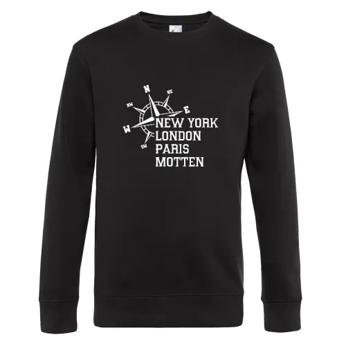 Weltstadt Motten Sweat Männer King Crew Neck