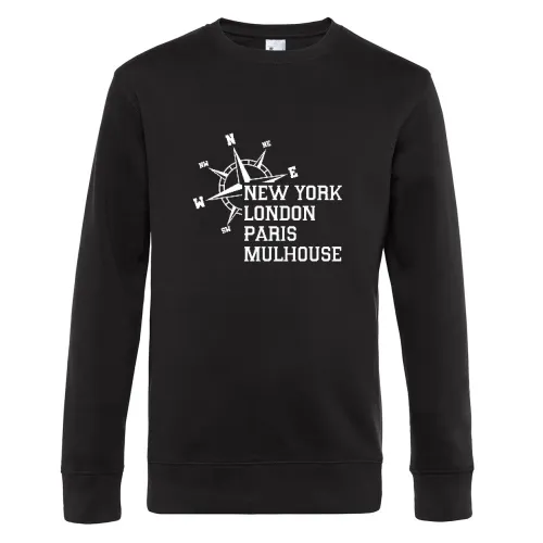 Weltstadt Mulhouse Sweat Männer King Crew Neck