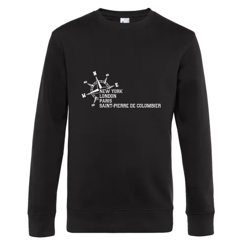 Weltstadt Saint-Pierre de Colombier Sweat Männer King Crew Neck