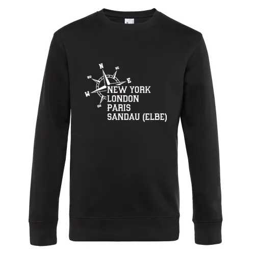 Weltstadt Sandau (Elbe) Sweat Männer King Crew Neck