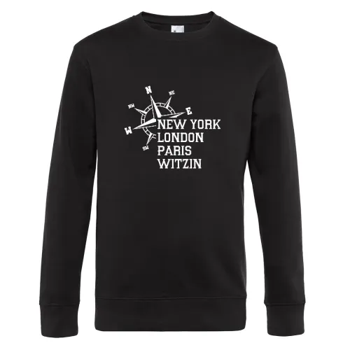 Weltstadt Witzin Sweat Männer King Crew Neck