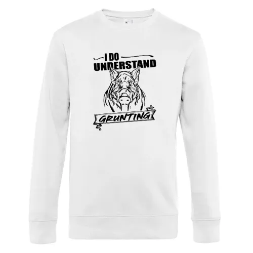 Wildschwein Grunzen Jäger Keiler Schwarzwild Jagen Sweat Männer King Crew Neck