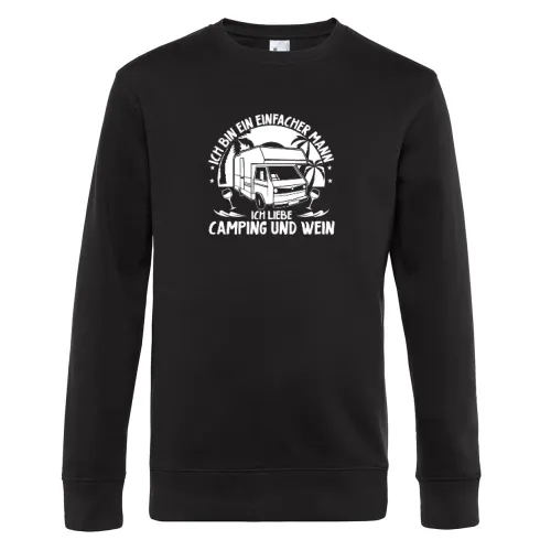 Wohnmobil Campingplatz Weintrinker Geschenkidee Männer Sweat
