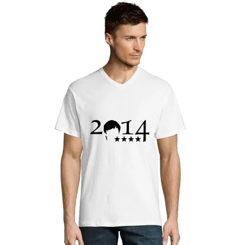 2014 Jogi Frisur mit Vier Sternen Männer T-Shirt