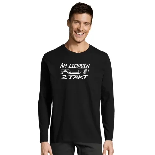 2Takt Enduro Mopedfahrer - Am Liebsten Zweitakt T-Shirt Männer Imperial LSL