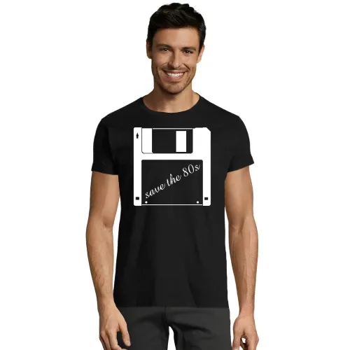 3,5 Zoll Diskette - save the 80s Männer T-Shirt