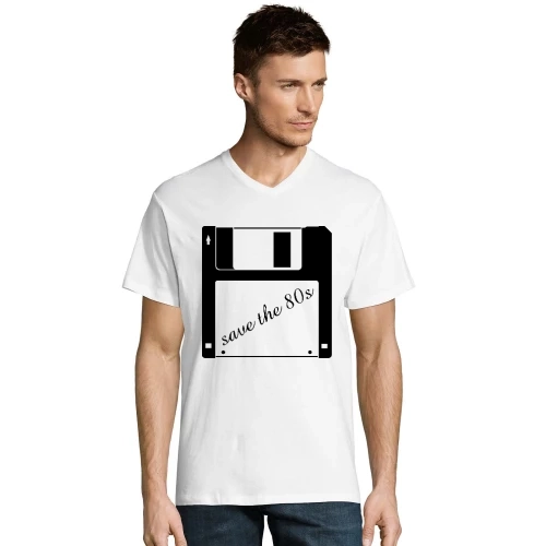 3,5 Zoll Diskette - save the 80s Männer T-Shirt