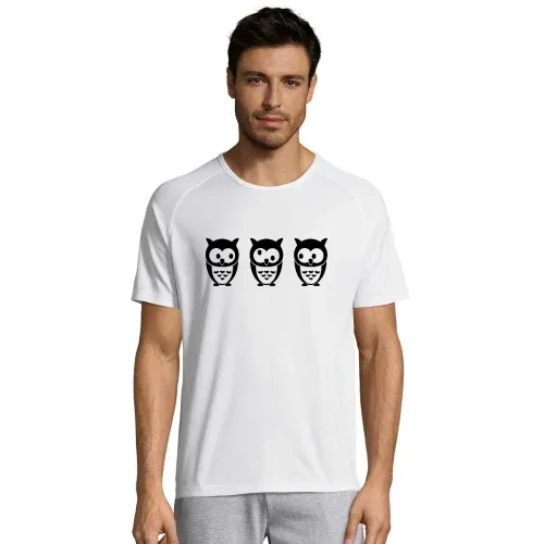 3 Eulen Männer T-Shirt