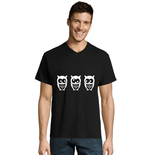 3 Eulen Männer T-Shirt