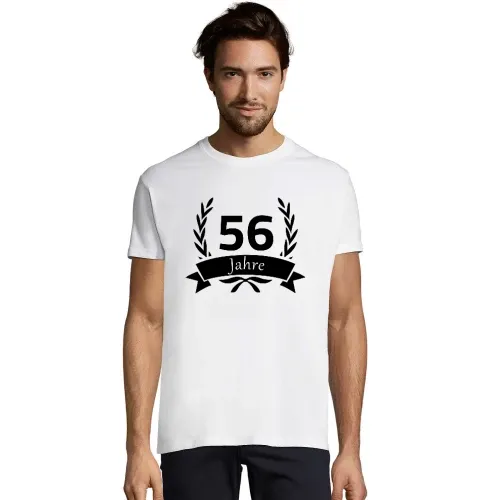 56 Geburtstag im Lorbeerkranz Männer T-Shirt