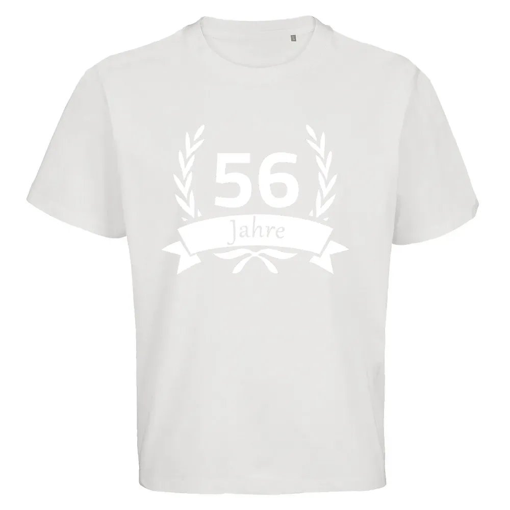  Männer T-Shirt mit Aufdruck '56 Geburtstag im Lorbeerkranz'