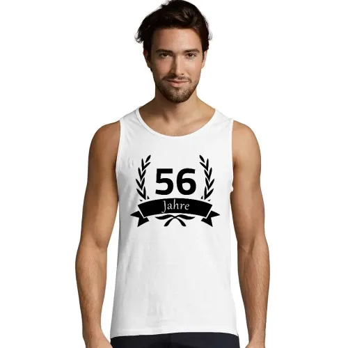 56 Geburtstag im Lorbeerkranz Männer T-Shirt