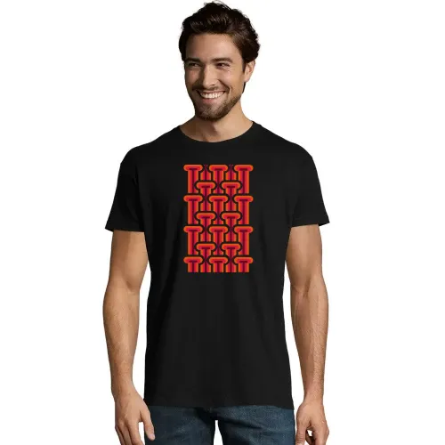 70er Jahre Style Streifen Männer T-Shirt 70er Jahre Style Streifen T-Shirt