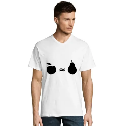 Äpfel mit Birnen vergleichen Männer T-Shirt