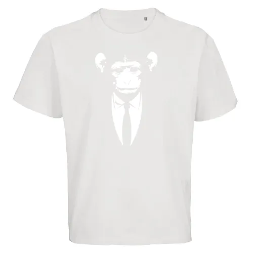 Affe im Anzug mit Banane Männer T-Shirt