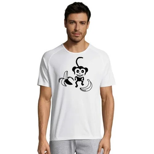 Affe mit Bananen Männer T-Shirt
