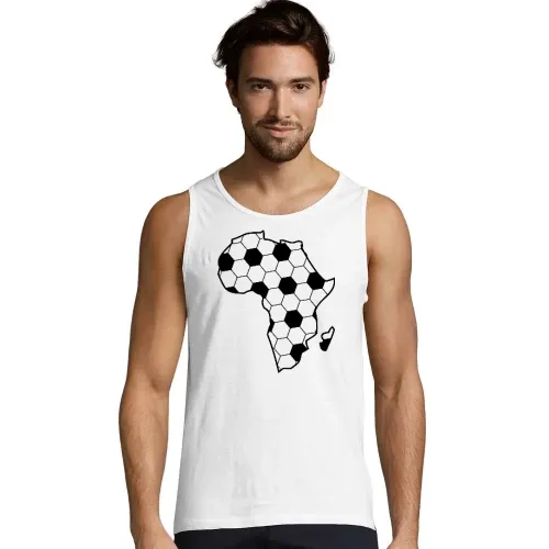 Afrika der schwarze Kontinent als Fußball Männer T-Shirt