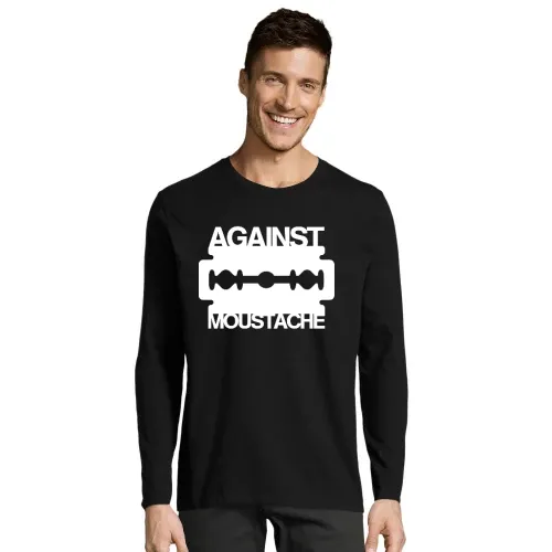 Against Mustache Rasierklinge Männer T-Shirt