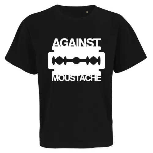 Against Mustache Rasierklinge Männer T-Shirt