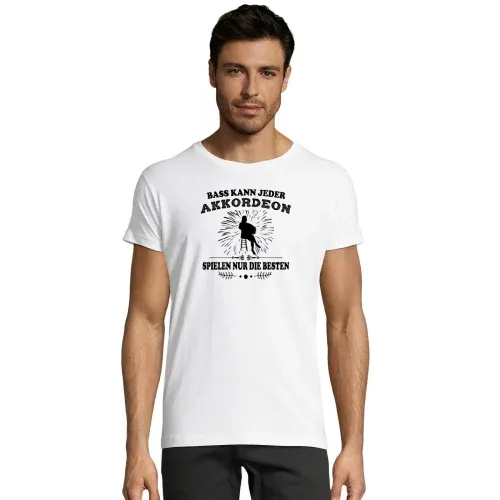 Akkordeon Spielen Nur Die Besten Harmonika Damen Männer T-Shirt