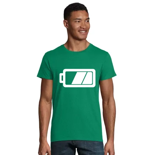 Akku Batterie Männer T-Shirt