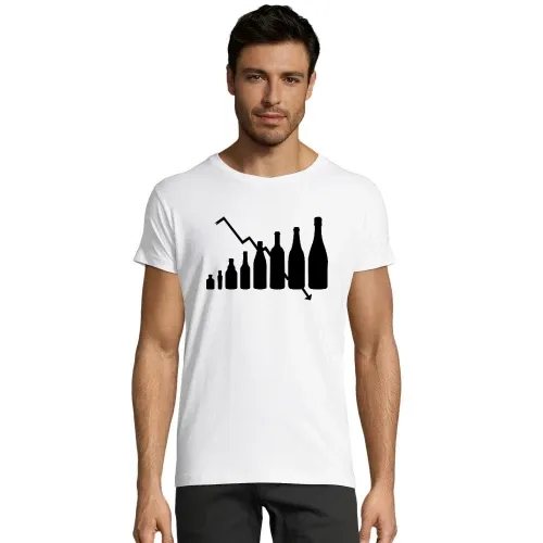Alkohol Flaschen Evolution Männer T-Shirt